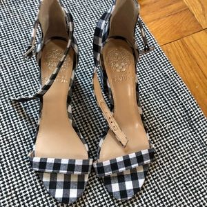 Gingham Heeled Sandals For Events